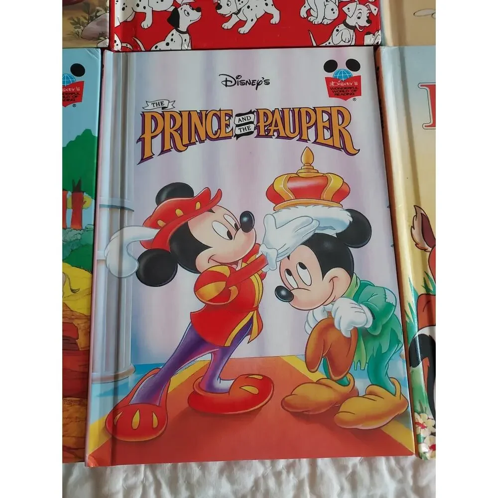 Wonderful World Of Reading Disney Lot Of 10 Books Bambi Aladdin Pinocchio Mermid